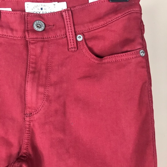 Lucky Brand Brooke Jegging Jeans Red Sz 2/26 - Picture 6 of 7